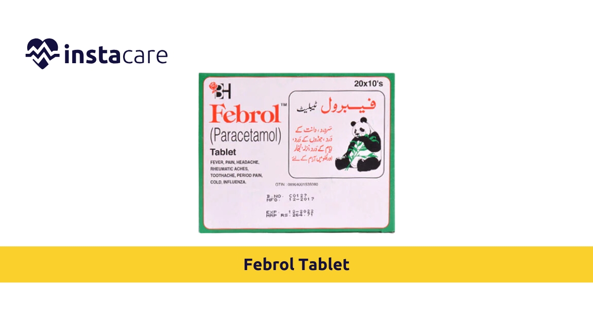 Picture of Febrol Tablet Detailed Use Side Effects and Price in Pakistan