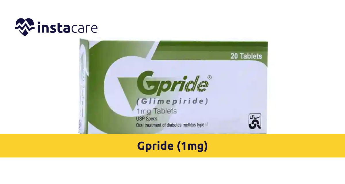 Picture of Know About Gpride 1mg - Uses Importance Side Effects Dosage